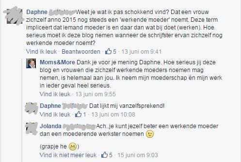 reactie op blog